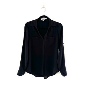Express Relaxed Portofino Shirt in Black